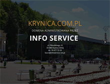 Tablet Screenshot of infoservice.krynica.com.pl