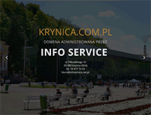 Tablet Screenshot of czarnypotok.krynica.com.pl