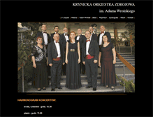 Tablet Screenshot of orkiestrazdrojowa.krynica.pl