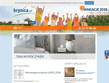 Tablet Screenshot of krynica.pl