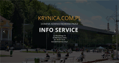 Desktop Screenshot of karczma.krynica.com.pl