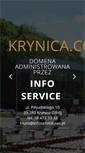 Mobile Screenshot of karczma.krynica.com.pl