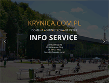 Tablet Screenshot of karczma.krynica.com.pl